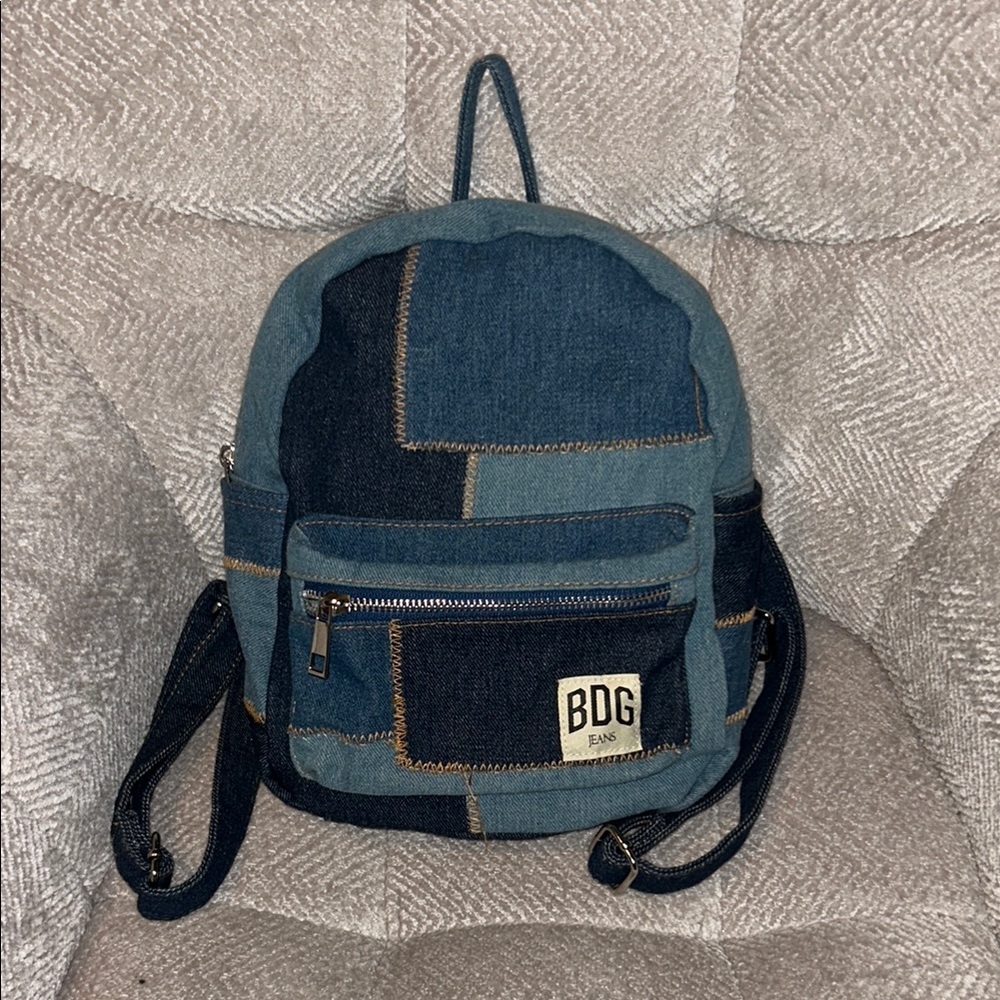 Bdg Mini Denim Patchwork Backpack - image 1